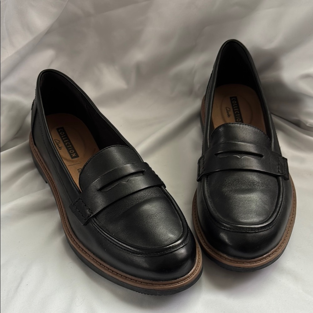 Clark’s Westlynn Ayla penny loafer black 8 - NWOB